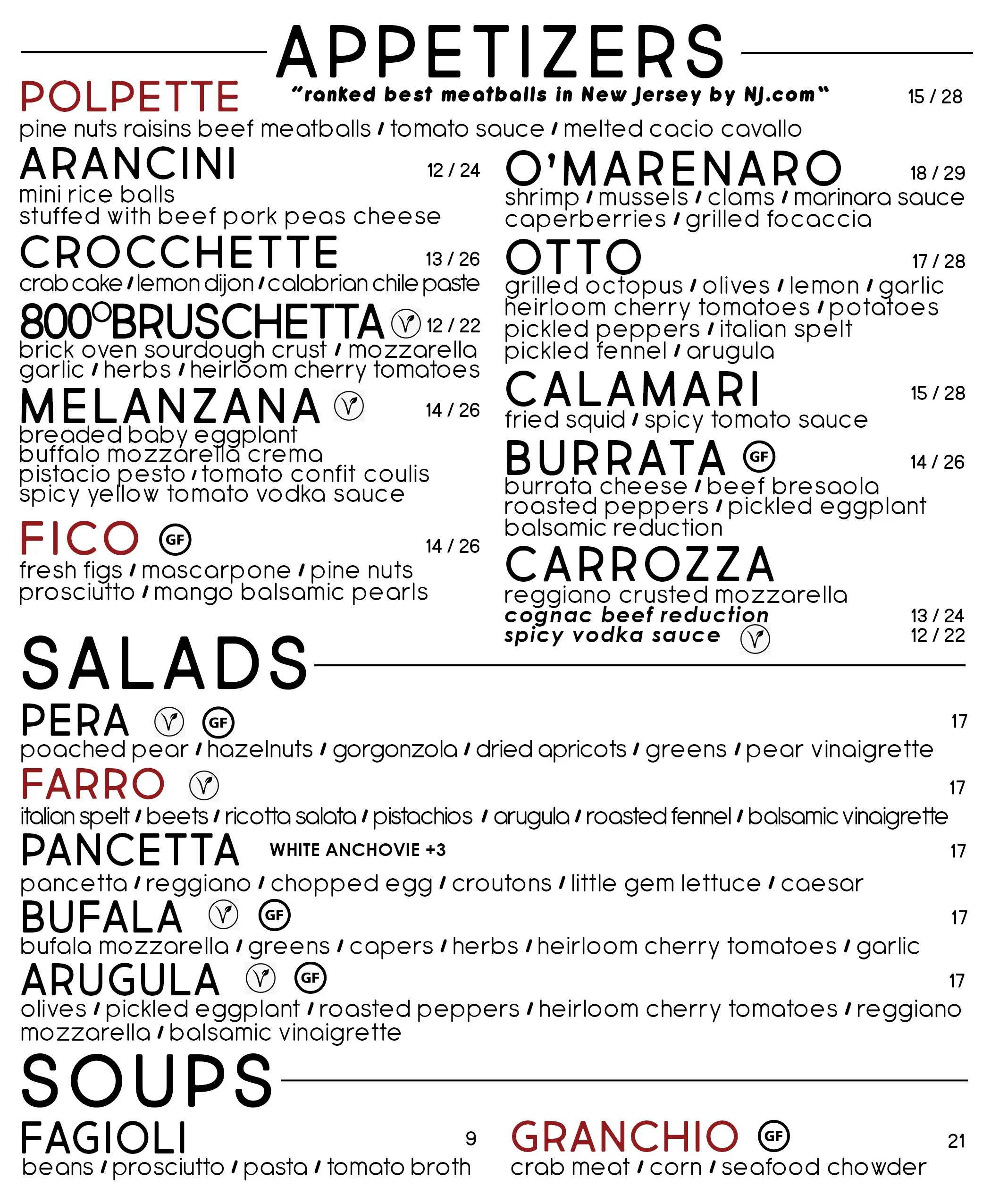 Lunch — Luca's Ristorante
